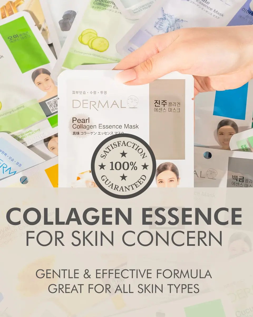 DERMAL 48 Korean Essence Sheet Mask Variety Pack, 48 Masks | 24 Formulas x 2 Each - view 3