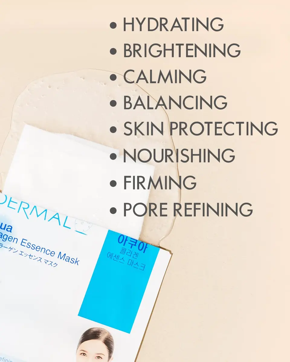DERMAL 48 Korean Essence Sheet Mask Variety Pack, 48 Masks | 24 Formulas x 2 Each - view 4