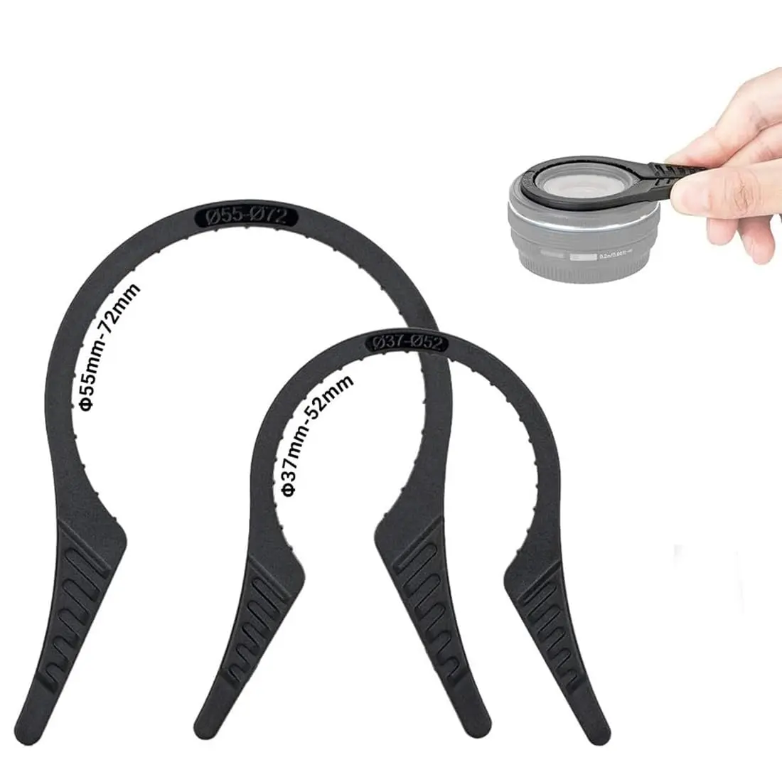 JJC Camera Lens Filter Wrench Kit 2-Pack | Fits 37mm-72mm Lens Threads - main product image