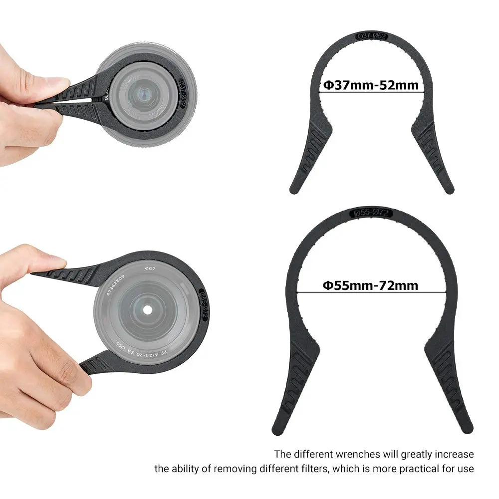 JJC Camera Lens Filter Wrench Kit 2-Pack | Fits 37mm-72mm Lens Threads - view 2