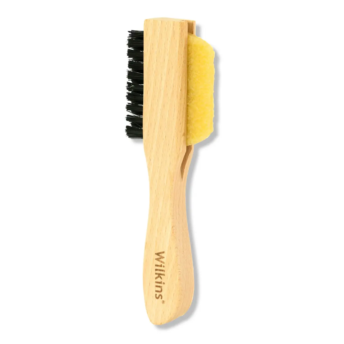 Wilkins Suede Shoe Cleaner Brush - Yellow Rubber Suede Eraser with Soft Bristle Brush, 52g (1.8 oz) | Cleans Suede & Nubuck Without Water - main product image