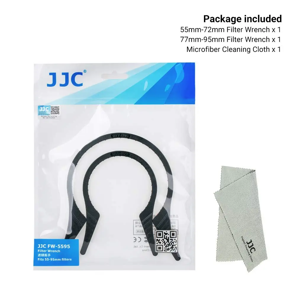 JJC 2-Pack Camera Lens Filter Wrench Kit for 55mm-95mm Threads | Removes Jammed CPL UV ND Filters - view 7