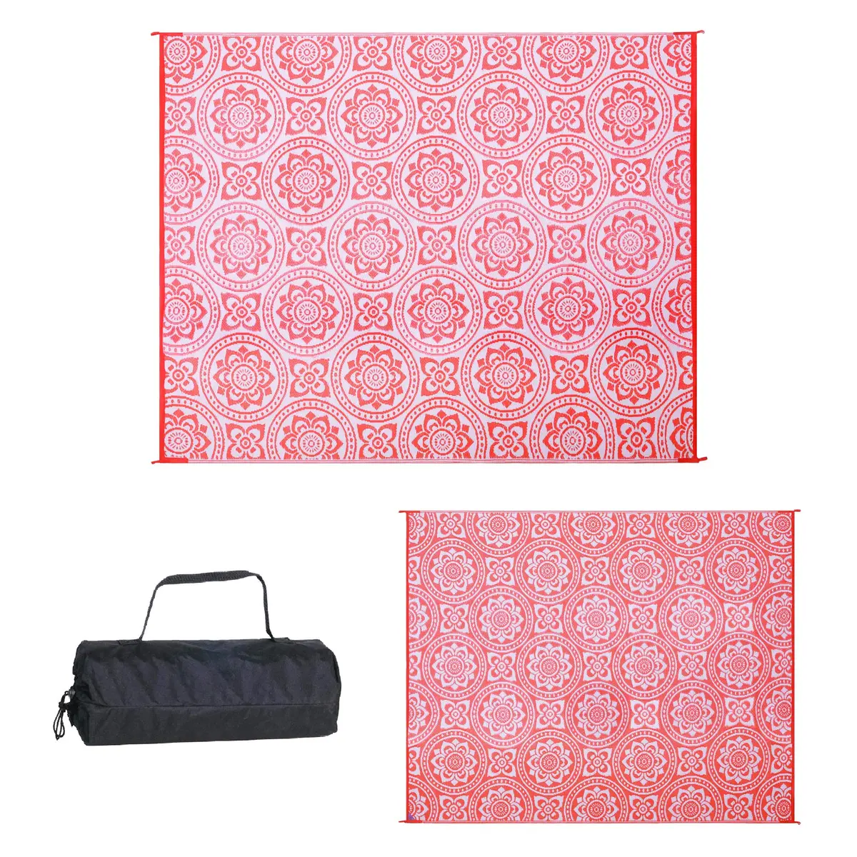 Stylish Camping 258105 8' x 10' Reversible Mat | Outdoor & Indoor Versatile Boho Rug - view 5