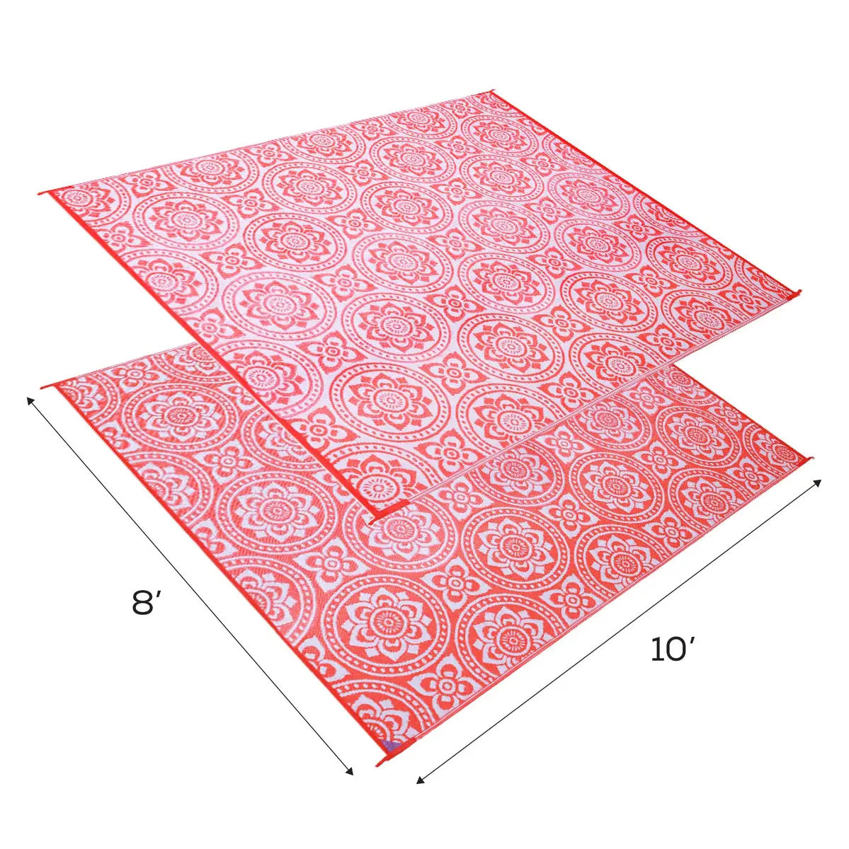 Stylish Camping 258105 8' x 10' Reversible Mat | Outdoor & Indoor Versatile Boho Rug - view 6