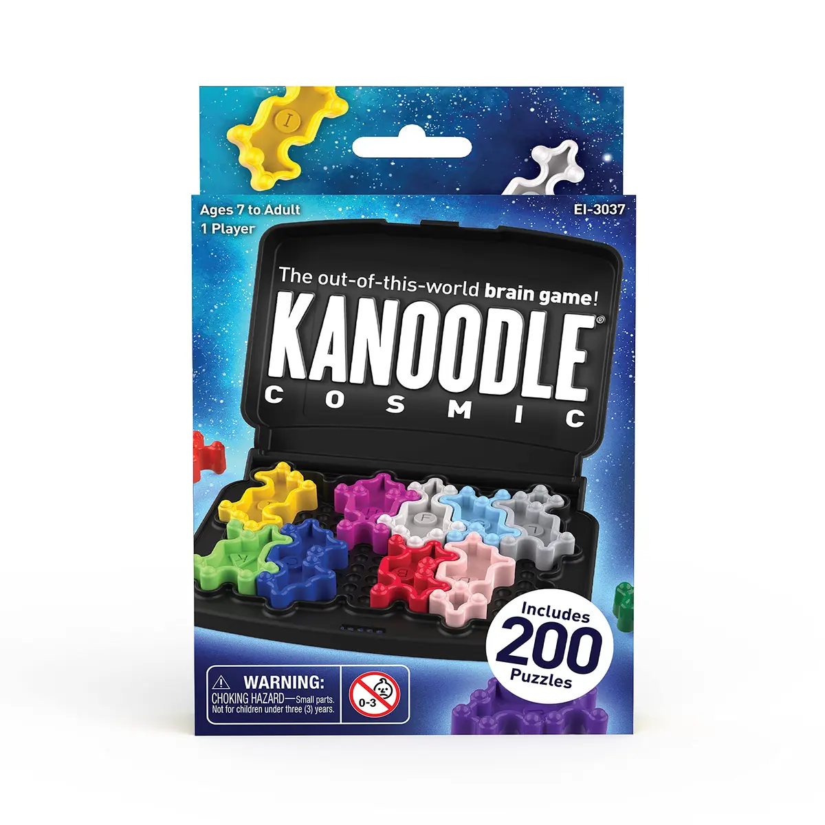Educational Insights Kanoodle Cosmic Puzzle Game for Kids & Adults | 200 Brain Teasers, Space Theme, Portable, Ages 7+ - view 7