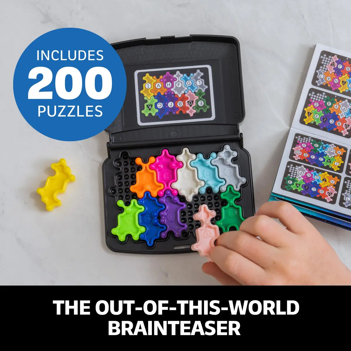 Educational Insights Kanoodle Cosmic Puzzle Game for Kids & Adults | 200 Brain Teasers, Space Theme, Portable, Ages 7+ - view 2