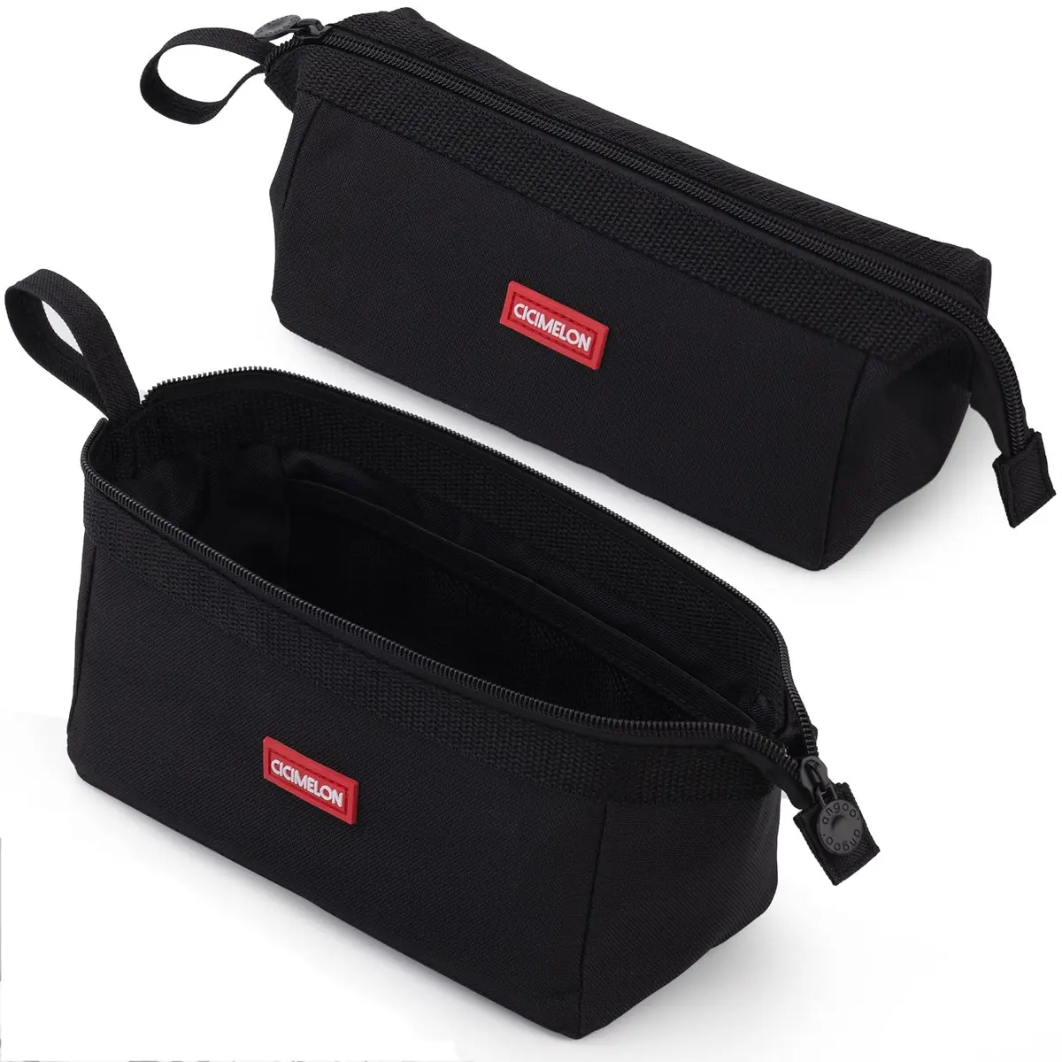 CICIMELON Multifunctional Pencil Pen Marker Case Pouch Bag Holder Small Cute Capacity for High Middle Primary School Student Aesthetic Teen Girl Boy Office Men Women Nurse Adults Portable (Black) - main product image