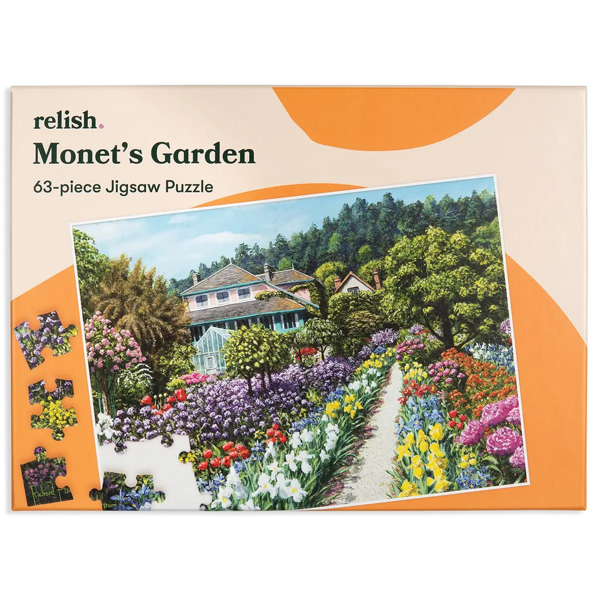 Relish Dementia Puzzles for Adults 63 Piece Monet's Garden | Memory Support & Engagement - main product image
