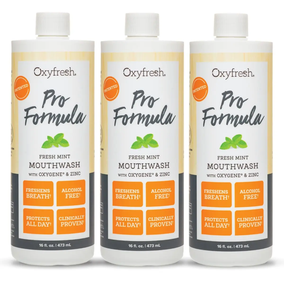 Oxyfresh Pro Formula Fresh Mint Mouthwash 16 Fl Oz | Zinc & Xylitol for Fresh Breath & Gums - main product image
