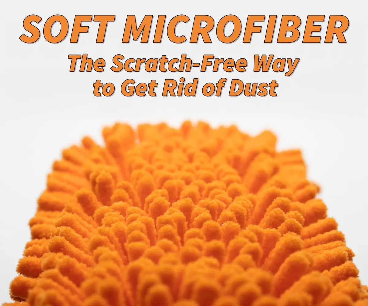 Extend-A-Reach Window Squeegee & Microfiber Scrubber 2-in-1 Combo | Extendable Window Cleaning Tool - view 4