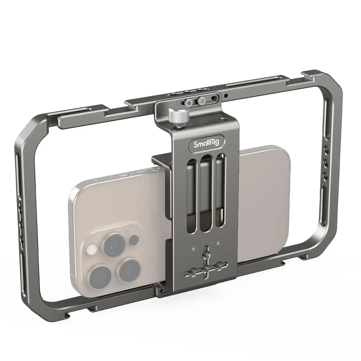 SmallRig Universal Smartphone Video Rig 2791B | Aluminum Alloy Phone Cage with Cold Shoe Mount for Mic/LED, Perfect for Filmmaking/Vlogging - main product image