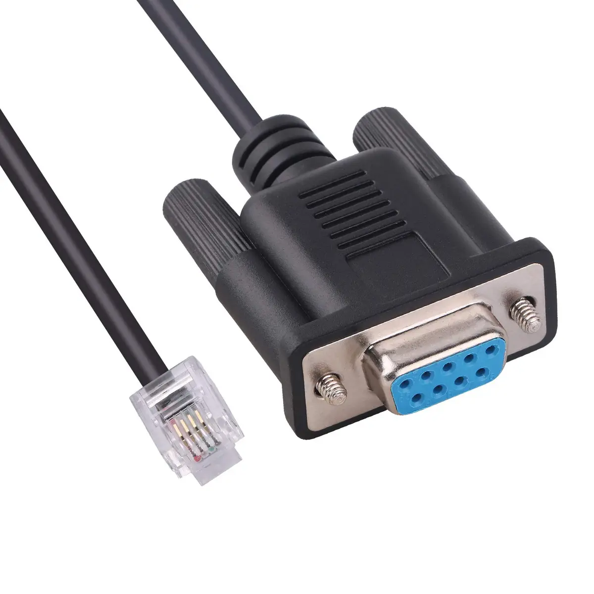 Green-utech 6ft (1.83m) DB9 RS232 to RJ11 6P4C Serial Console Cable | Plug and Play Driverless Connection - main product image