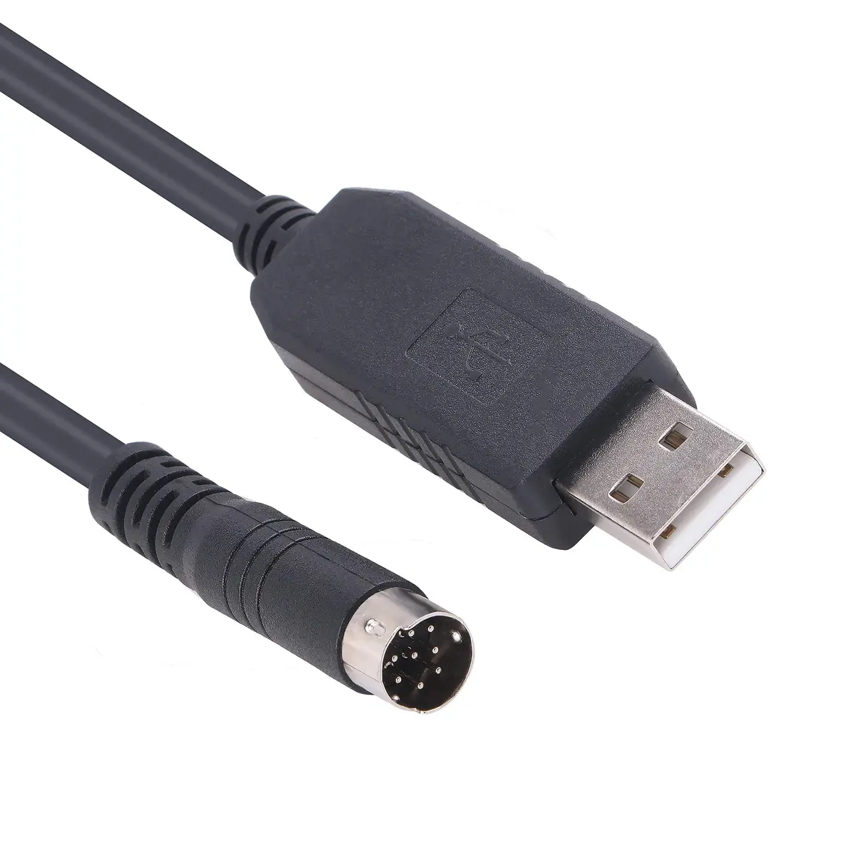 Green-utech USB MD 8P RS-232 Serial Adapter Cable for Rockwell AB MicroLogix 1400 PLC Programming 6ft | FT231XS Chip - main product image