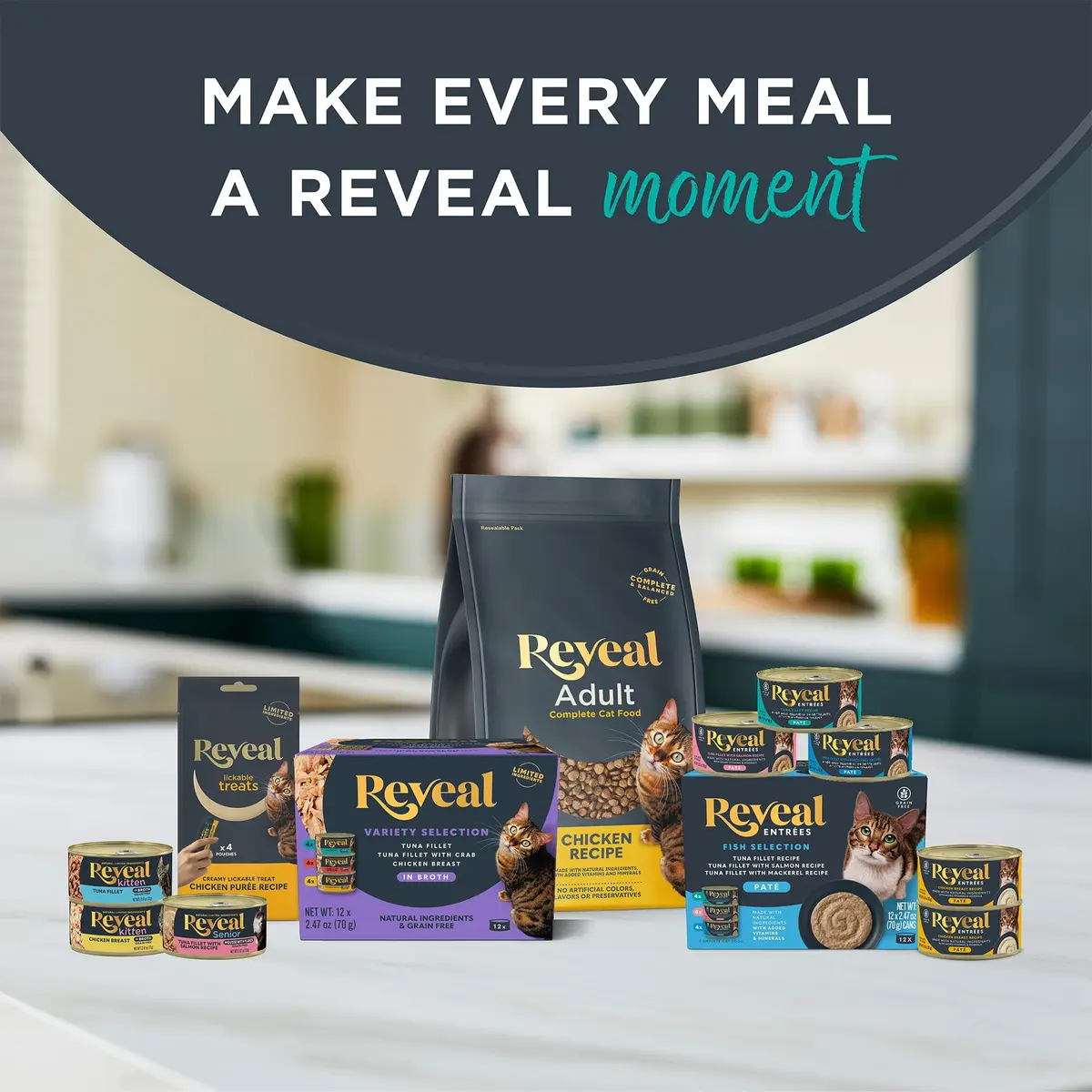 Reveal Chicken Breast in Gravy Wet Cat Food 24-Pack 2.47 oz Cans | Natural, Grain-Free, Limited Ingredient - view 6