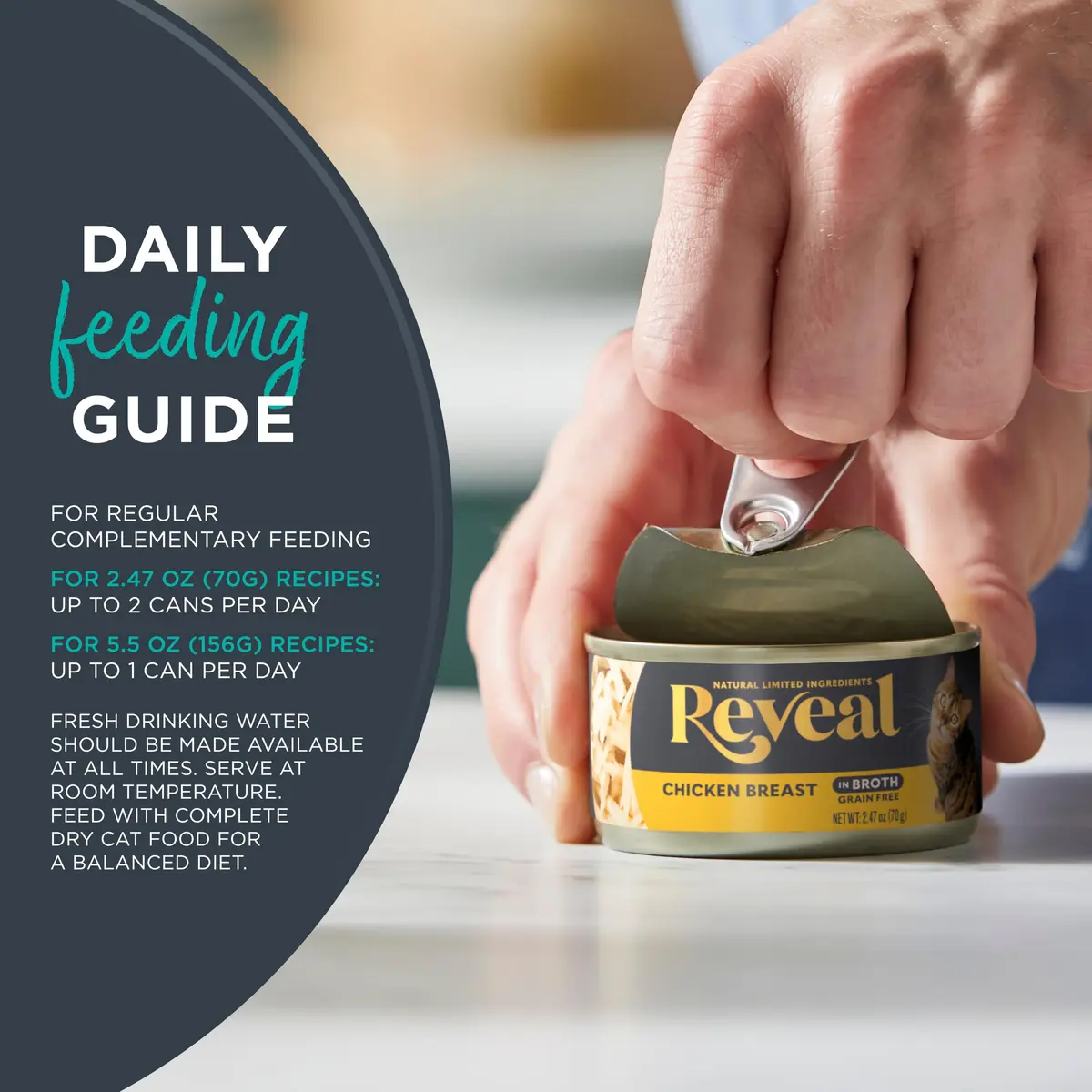 Reveal Chicken Breast in Gravy Wet Cat Food 24-Pack 2.47 oz Cans | Natural, Grain-Free, Limited Ingredient - view 4