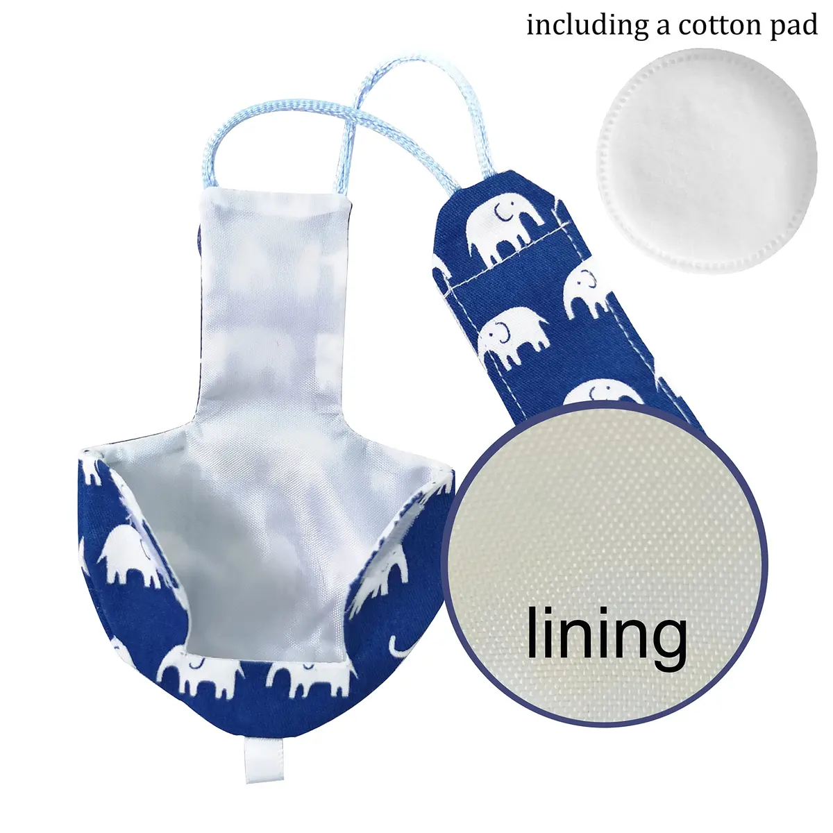 VANFAVORI Bird Diaper Flight Suit with 80-inch Leash S Elephant | Bird Pet Diaper & Leash - view 3