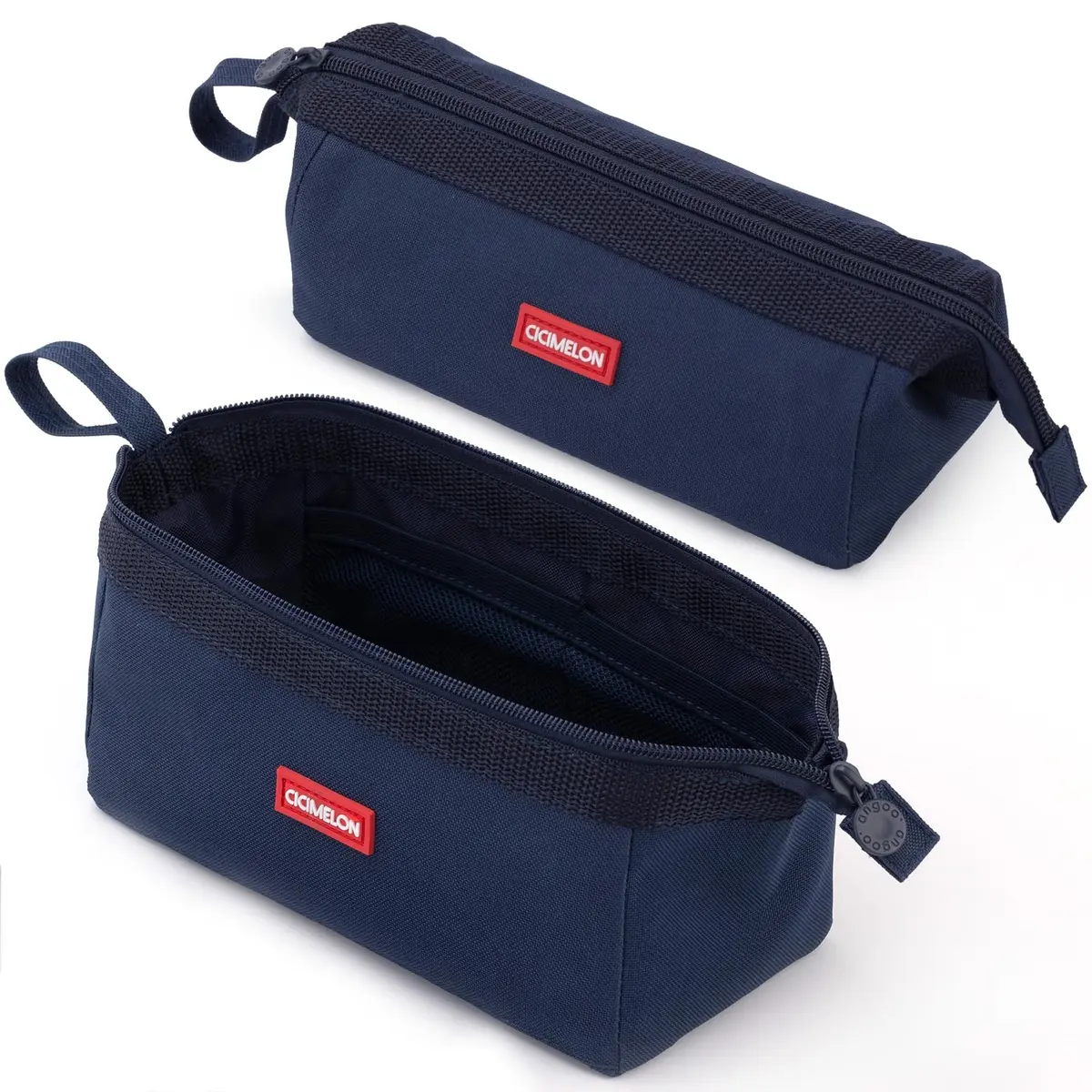 CICIMELON Large Capacity Pencil Case Navy | Organizes 30-50 Pens & Gadgets, Durable Canvas - main product image