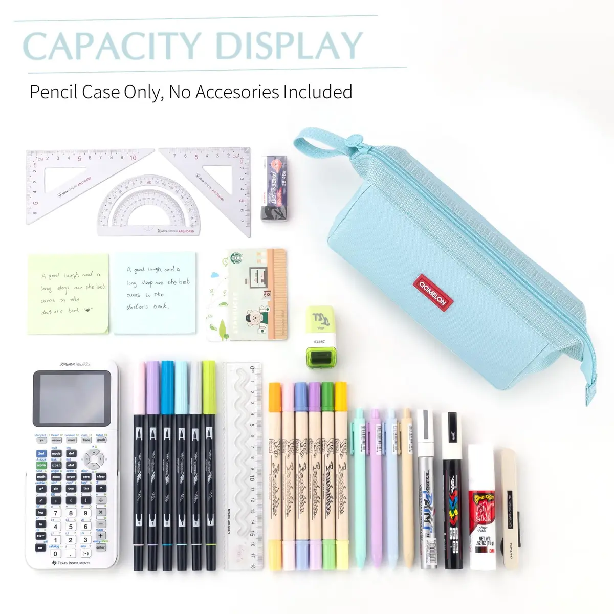 CICIMELON Large Capacity Pencil Case for School & Office | Organize 30-50 Pens & Gadgets - view 5