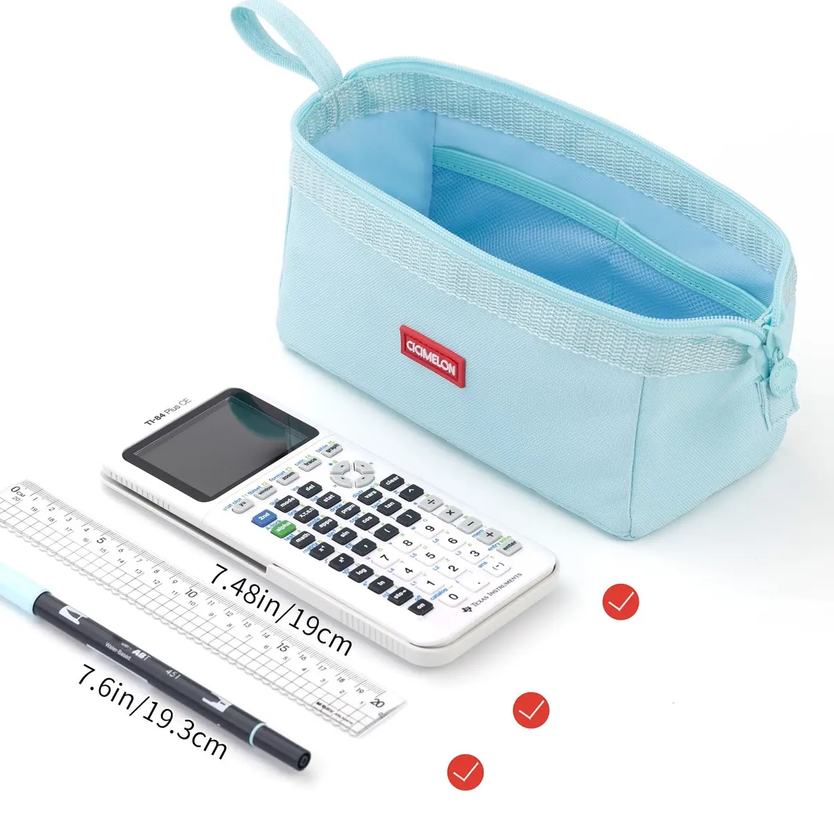 CICIMELON Large Capacity Pencil Case for School & Office | Organize 30-50 Pens & Gadgets - view 4