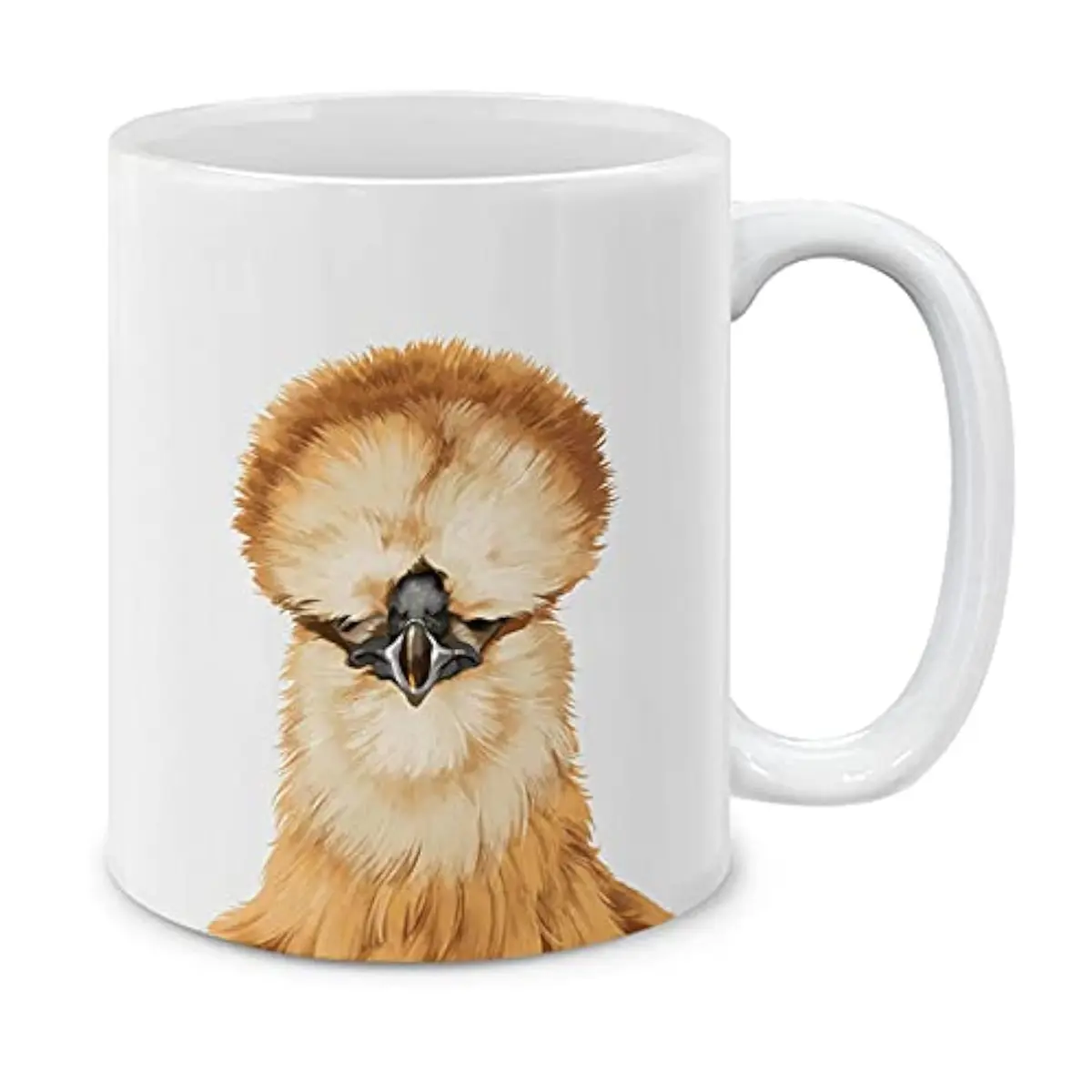 MUGBREW Silkie Chicken Ceramic Coffee Gift Mug 11 OZ | Unique Novelty Tea Cup for Daily Use - main product image