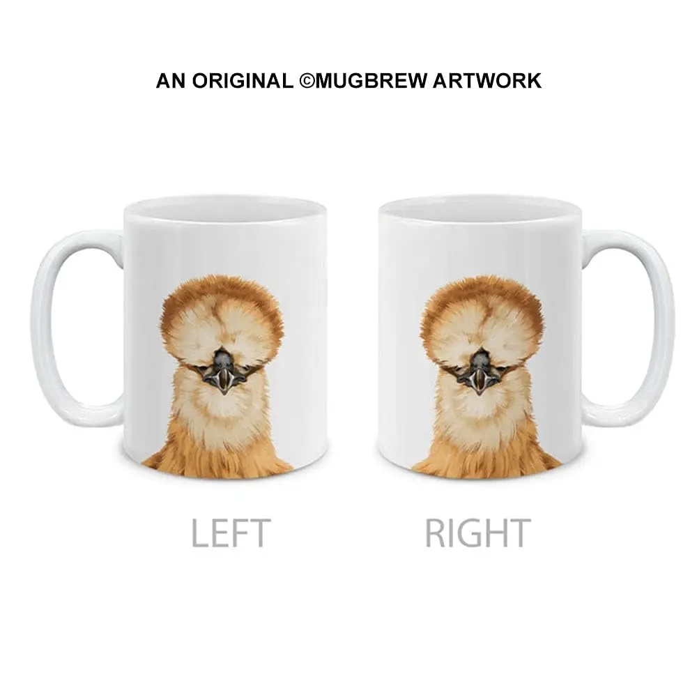 MUGBREW Silkie Chicken Ceramic Coffee Gift Mug 11 OZ | Unique Novelty Tea Cup for Daily Use - view 2