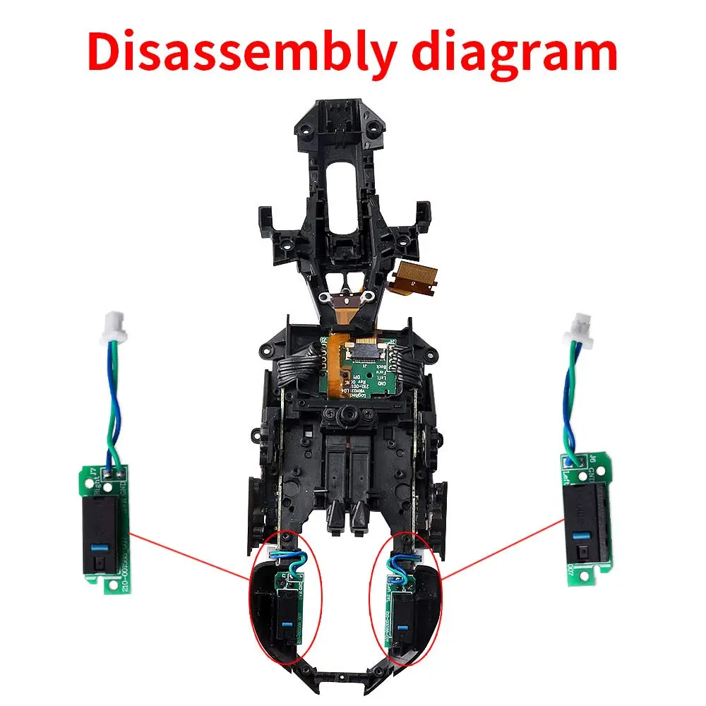 HUYUN Mouse Button Board Micro Switch Replacement Compatible for Logit G900/G903 Gaming Mouse | Double Click Fix - view 4