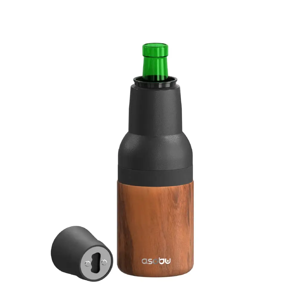 Asobu Frosty Beer Holder 2 Go Vacuum Insulated Stainless Steel Beer Can and Bottle Cooler with Built-in Opener, 16oz (473ml) | Keeps Drinks Cold Up to 12 Hours - main product image