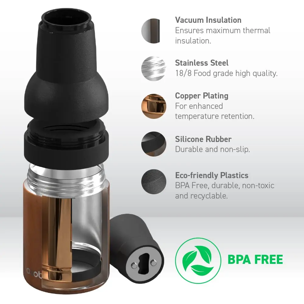 Asobu Frosty Beer Holder 2 Go Vacuum Insulated Stainless Steel Beer Can and Bottle Cooler with Built-in Opener, 16oz (473ml) | Keeps Drinks Cold Up to 12 Hours - view 5