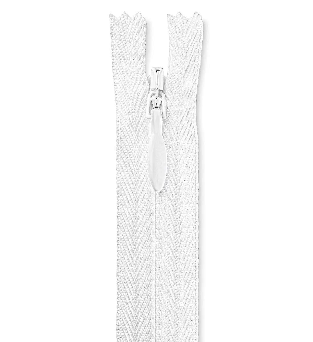 Lakesstory Invisible White Zipper 36 Inch (91.4 cm) | Non-Separating Closed-End Nylon Zipper for Sewing - main product image