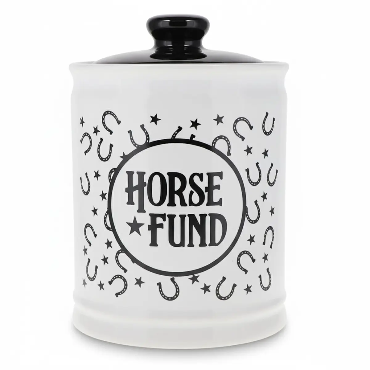 Cottage Creek Horse Fund Piggy Bank 6in Ceramic Money Jar | Equestrian Gift for Horse Lovers - main product image