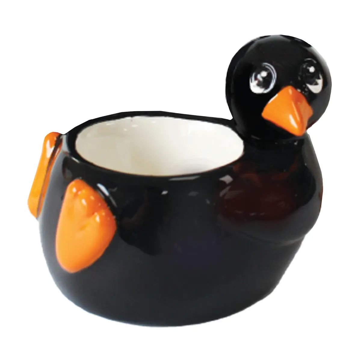 Crockery Critters Penguin Egg Cup Ceramic Animal Egg Holder | Hand-Painted 100g - main product image