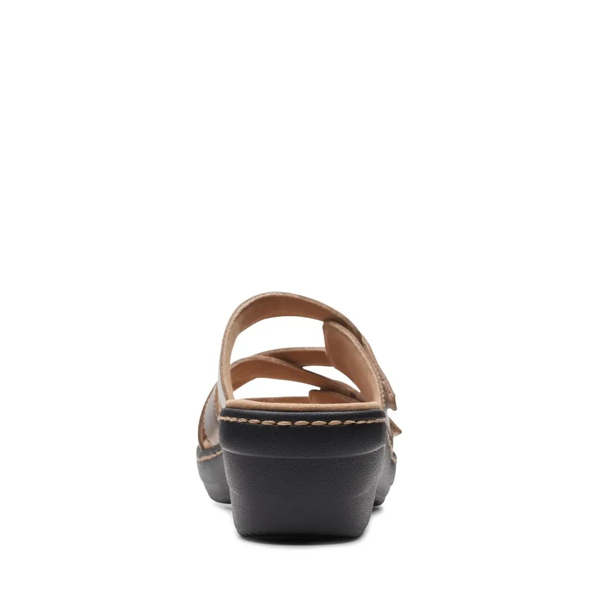 Clarks Collection Merliah Karli Wedge Sandal Metallic Leather 2 inch (50mm) | Metallic Leather Strappy Wedge Sandal - view 9