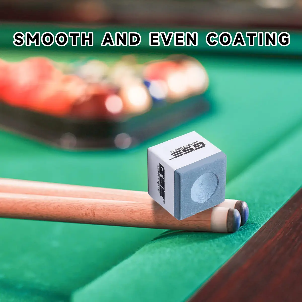 GSE Games & Sports Expert 12-Pack Billiard Pool Cue Chalks Gray | Smooth Coating for Perfect Shots - view 4