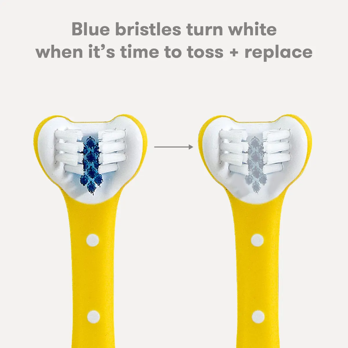 Frida Baby Triple-Angle Toothhugger Training Toddler Toothbrush | Toddler Toothbrush 2 Years and Up, Cleans All Sides at Once, Yellow (1 Count) - view 5
