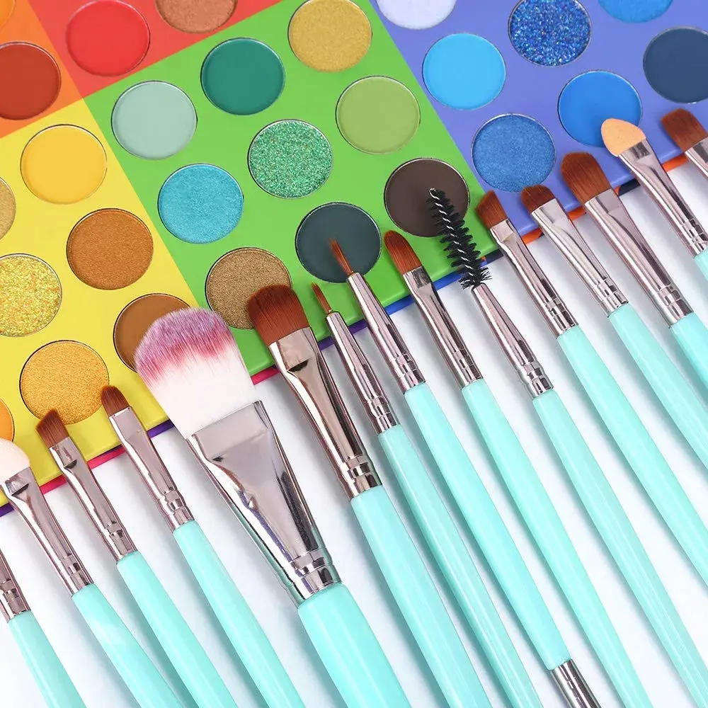 UCANBE 54 Colors Splashy Candies Eyeshadow Palette + 15pcs Makeup Brush Set | Highly Pigmented Matte Metallic Shimmer Glitter Eye Shadow - view 3