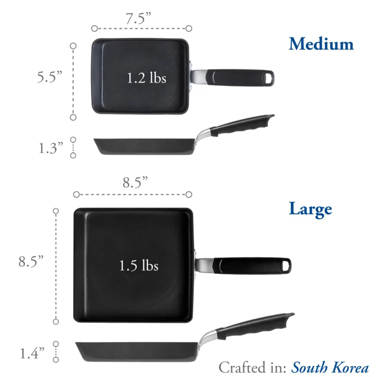 TECHEF Tamagoyaki Japanese Omelette Pan Large | PFOA-Free, Induction-Ready, Dishwasher Safe - view 5