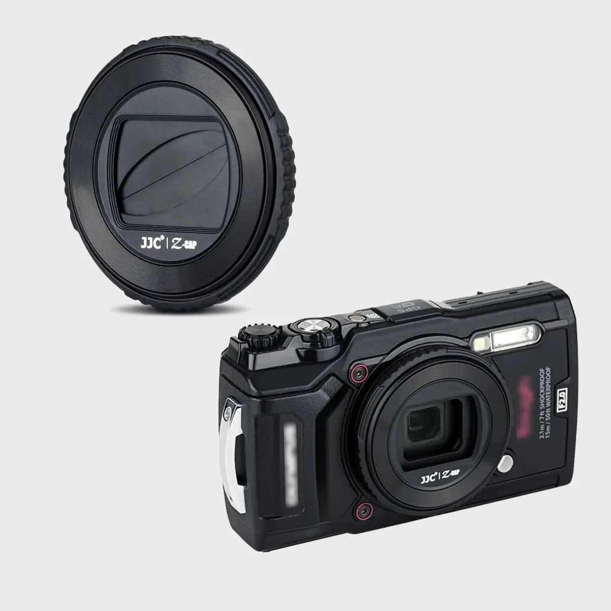 JJC Rotating Lens Cap for Olympus TG-7 TG-6 TG-5 TG-4 TG-3 TG-2 TG-1 Cameras | Replaces Olympus LB-T01 Lens Barrier - view 6