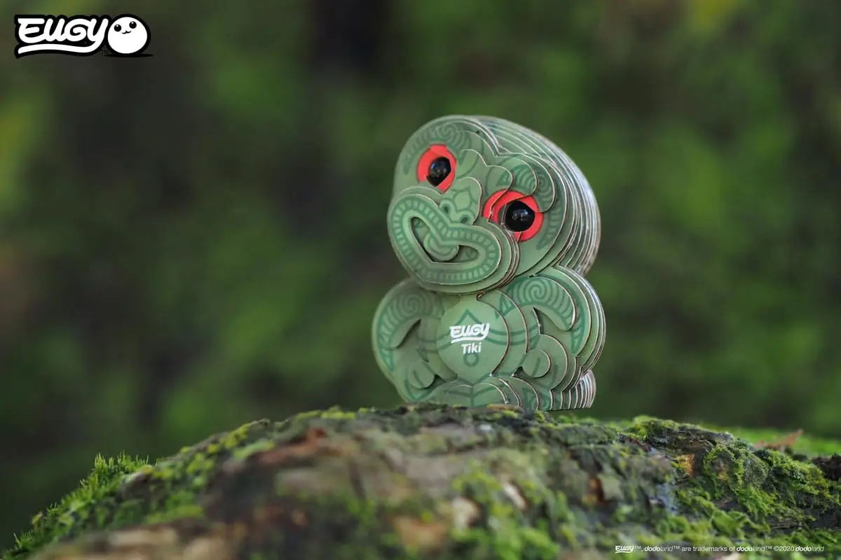 EUGY Tiki 3D Puzzle, 28 Piece Paper Craft Kit for Kids 6+ | Eco-Friendly, Easy Build - view 4