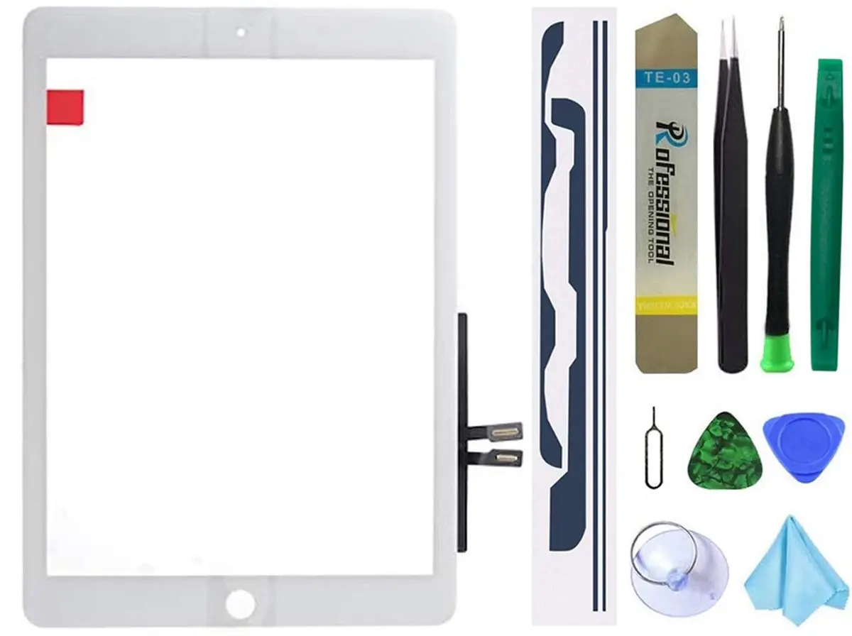 Dedia White Touch Screen Digitizer Glass Assembly for iPad 6 6th Gen 9.7inch (A1893 A1954) | Includes Tools & Adhesive - main product image