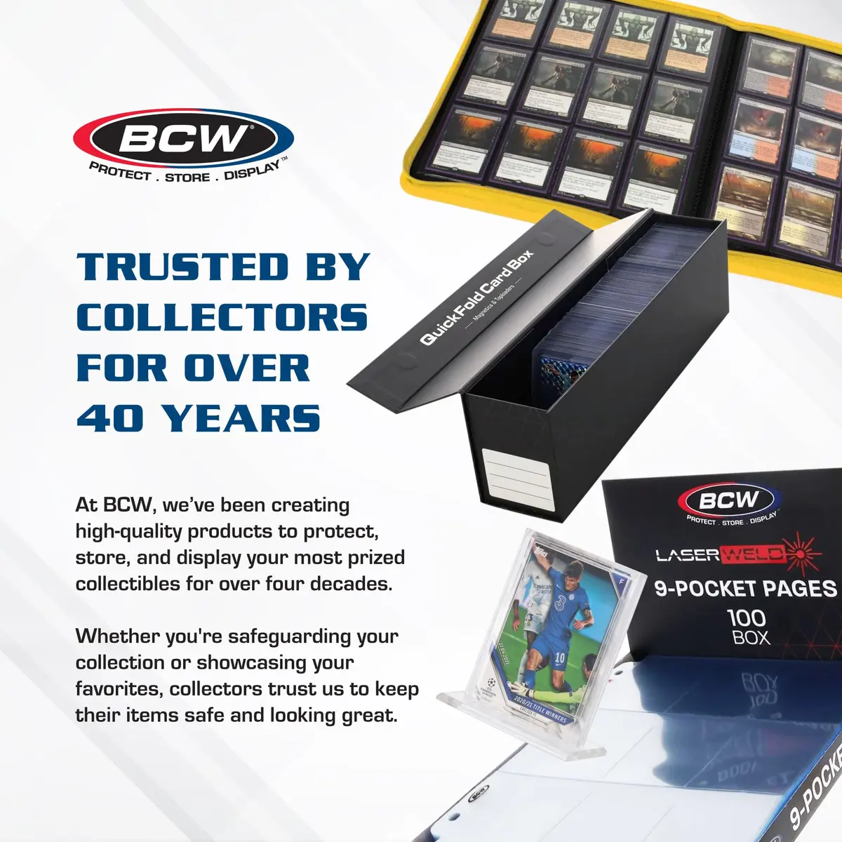 BCW 35 Pt Magnetic Card Holders with UV Protection, 10 Count | Standard Trading Cards - view 6
