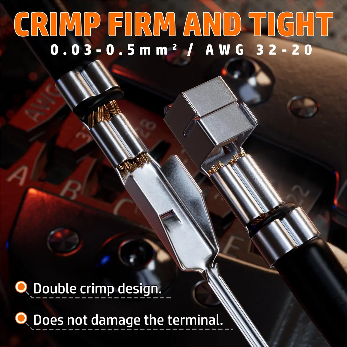 PEBA Ratchet Crimping Tool and JST Connector Kit for AWG 32-20 Wires | 14 Types of 2.5mm JST-SM Connectors & Crimp Pins - view 4