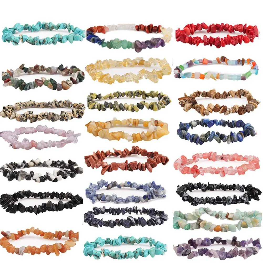 Cmidy Natural Chip Stone Beads Watermelon Red 5-8mm (150g / ~400 pcs) | Genuine Gemstone Beads for Jewelry Making - view 6