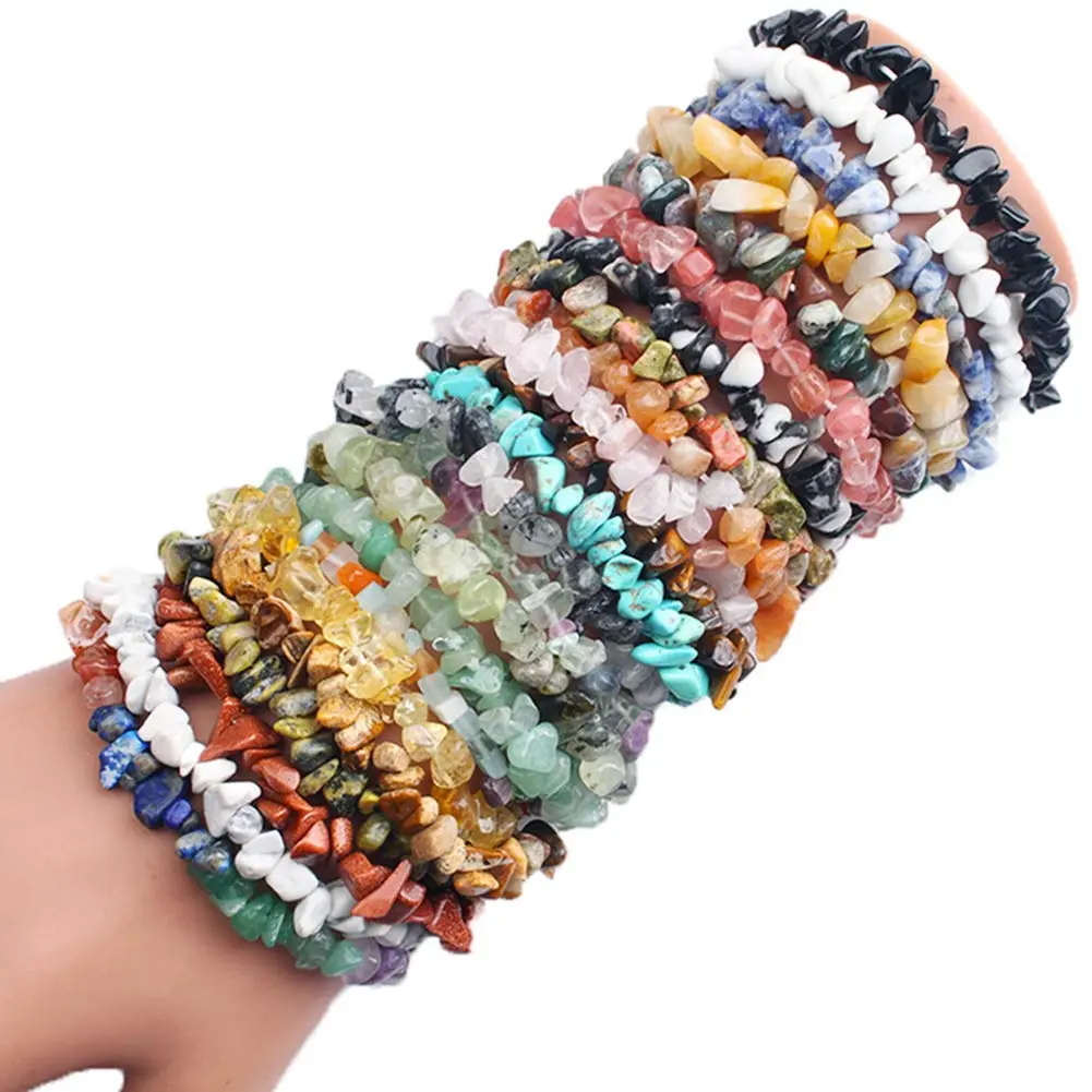 Cmidy Natural Chip Stone Beads Watermelon Red 5-8mm (150g / ~400 pcs) | Genuine Gemstone Beads for Jewelry Making - view 8