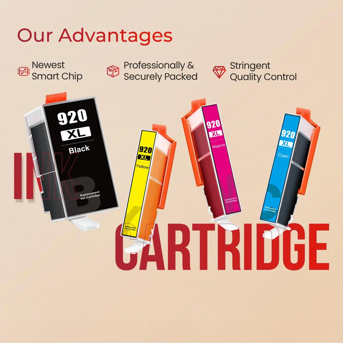 ejet 920XL Ink Cartridges Combo Pack for HP 920XL | High Page Yield & Compatible with Officejet 6500 - view 6