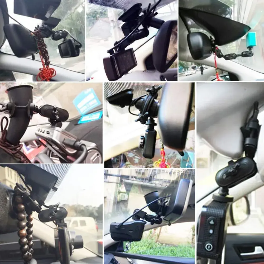 CALIDAKA Universal Dash Cam Mount Holder with 360° Ball Head & Handlebar Clamp | Fits Most Dash Cams & Action Cameras - view 8