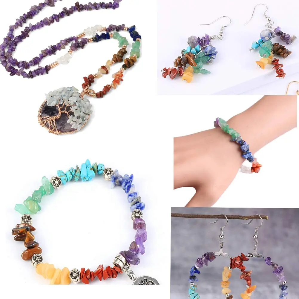 Cmidy Natural Chip Stone Beads 5-8mm (120g/approx. 400 pcs) | Irregular Gemstones for Jewelry Making - view 9
