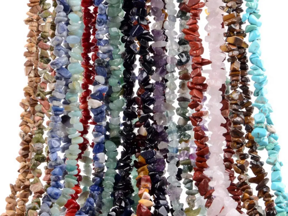 Cmidy Natural Chip Stone Beads 5-8mm (120g/approx. 400 pcs) | Irregular Gemstones for Jewelry Making - view 4