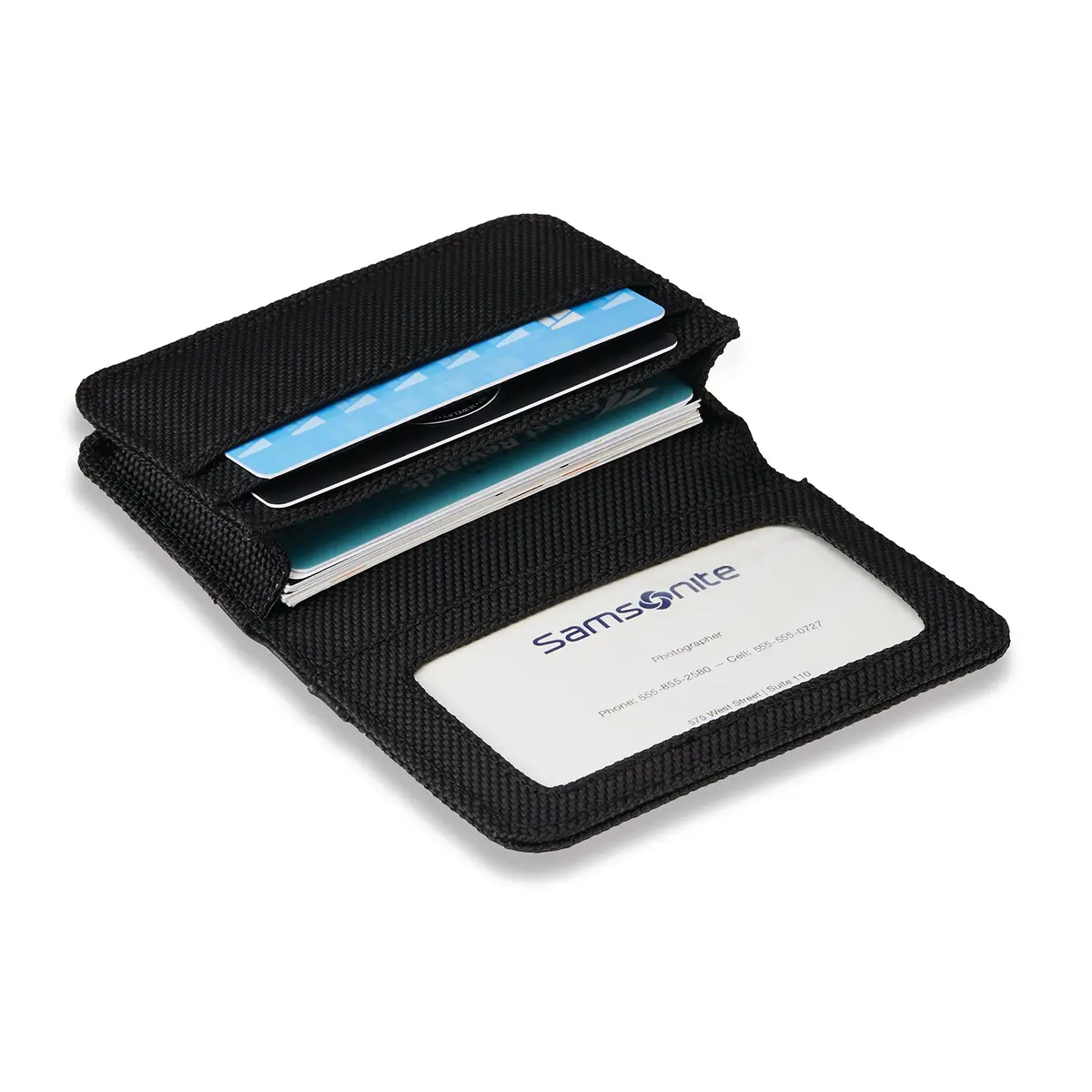Samsonite Xenon 3 Business Card Wallet | Compact, Durable Ballistic Fabric, Multiple Pockets - view 2