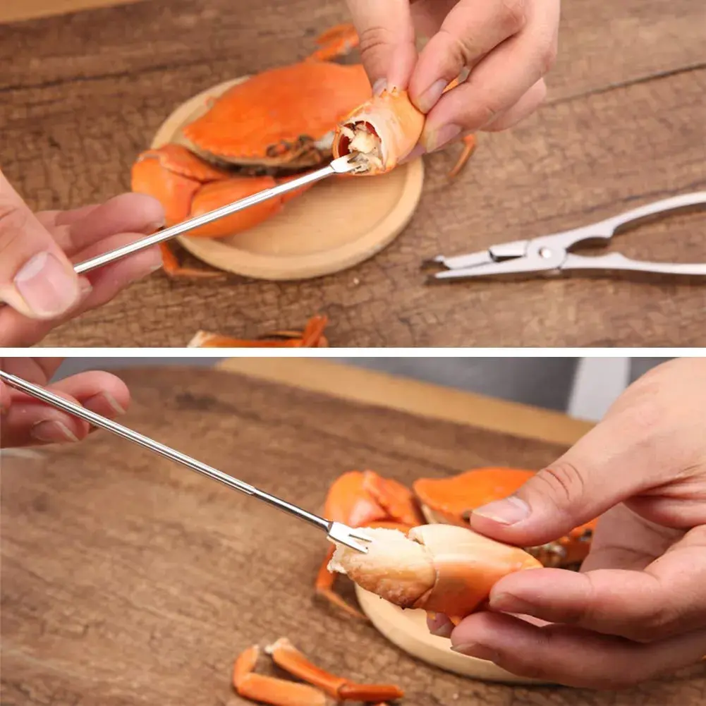 Ajmyonsp 8-Piece Seafood Tools Set with Crab Crackers & Picks | Heavy Duty Zinc Alloy - view 5