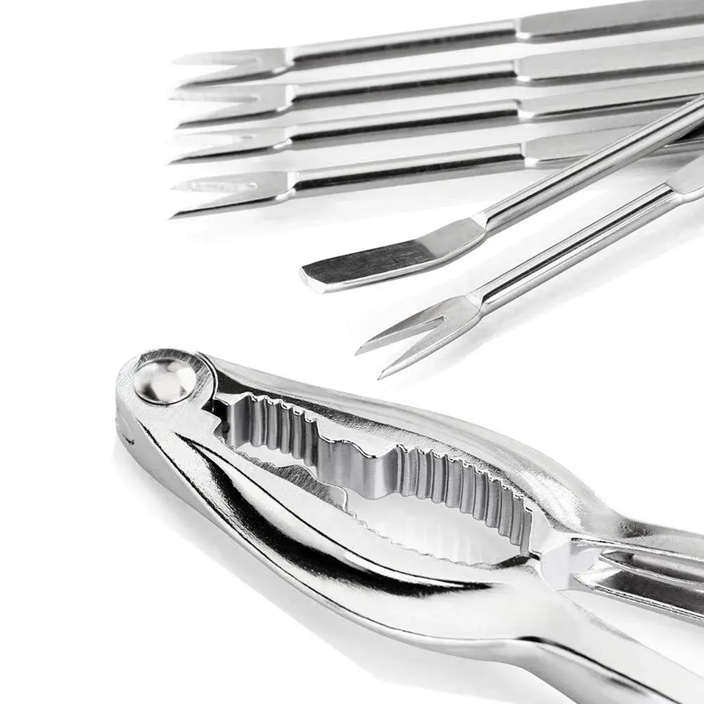 Ajmyonsp 8-Piece Seafood Tools Set with Crab Crackers & Picks | Heavy Duty Zinc Alloy - view 2